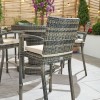 Nova Garden Furniture Henley Brown Rattan 6 Seat Round Bar Set with Ice Bucket