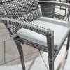 Nova Garden Furniture Henley Grey Rattan 6 Seat Round Bar Set with Ice Bucket