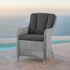 Nova Garden Furniture Camilla White Wash Rattan Dining Chair Pair