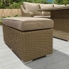 Nova Garden Furniture Harper Willow Rattan Deluxe Corner Dining Set with Rising Table