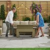 Nova Garden Furniture Ciara Willow Rattan 3 Seater Sofa Dining Set with Rising Table