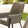 Nova Outdoor Fabric Genoa Light Grey 6 Seat Round Dining Set