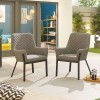 Nova Outdoor Fabric Genoa Light Grey 6 Seat Round Dining Set