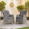 Nova Garden Furniture Carolina White Wash Rattan Dining Chair Pair