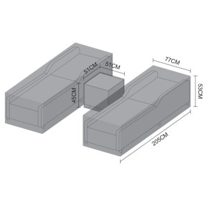 Nova Garden Furniture Black Salisbury Lounger Set Cover Nova Garden Furniture Black Salisbury Lounger Set Cover