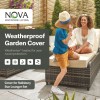 Nova Garden Furniture Black Salisbury Lounger Set Cover