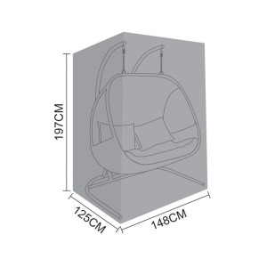Nova Garden Furniture Black Double Hanging Pod Cover Nova Garden Furniture Black Double Hanging Pod Cover