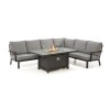 Nova Garden Furniture Black Vogue Right Hand Corner Dining Set Cover