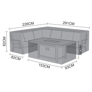 Nova Garden Furniture Black Vogue Left Hand Corner Dining Set Cover Nova Garden Furniture Black Vogue Left Hand Corner Dining Set Cover