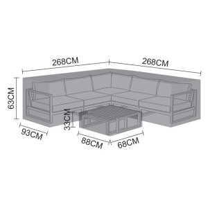 Nova Garden Furniture Black Alessandria Corner Sofa Set Cover Nova Garden Furniture Black Alessandria Corner Sofa Set Cover