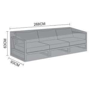 Nova Garden Furniture Black Alessandria 3 Seater Sofa Cover Nova Garden Furniture Black Alessandria 3 Seater Sofa Cover