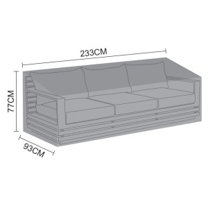 Nova Garden Furniture Black San Marino 3 Seater Sofa Set Cover Nova Garden Furniture Black San Marino 3 Seater Sofa Set Cover