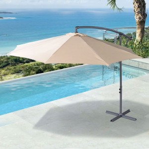 Nova Garden Furniture Barbados Beige 3m Round Cantilever Parasol Nova Garden Furniture Barbados Beige 3m Round Cantilever Parasol