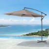 Nova Garden Furniture Barbados Taupe 3m Round Cantilever Parasol