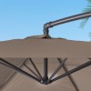 Nova Garden Furniture Barbados Taupe 3m Round Cantilever Parasol