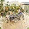 Nova Garden Furniture Cotswold Aluminium 6 Seat Oval Dining Set