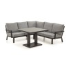 Nova Garden Black Vogue Compact Corner Sofa Set Cover