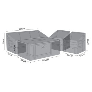 Nova Garden Furniture Black Vogue 3 Seater Sofa Casual Dining Set Cover Nova Garden Furniture Black Vogue 3 Seater Sofa Casual Dining Set Cover