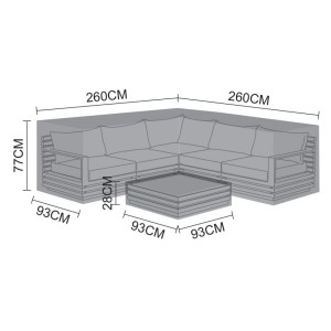 Nova Garden Furniture Black San Marino Corner Sofa Set Cover Nova Garden Furniture Black San Marino Corner Sofa Set Cover