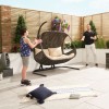 Nova Garden Furniture Brown Rattan Double Hanging Egg Chair