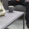 Nova Outdoor Fabric Light Grey Eden Corner Sofa Set with Coffee Table & Footstool