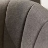 Nova Outdoor Fabric Edge Dark Grey 6 Seat Round Dining Set with Firepit