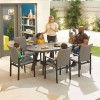 Nova Outdoor Fabric Hugo Light Grey 6 Seat Oval Dining Set