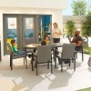 Nova Outdoor Fabric Hugo Light Grey 6 Seat Oval Dining Set