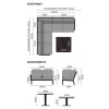 Nova Garden Furniture Vogue Grey Frame Corner Dining Set with Rising Table