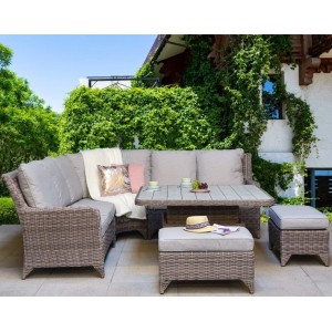 Signature Weave Garden Furniture Sarah Grey Corner Dining Set Signature Weave Garden Furniture Sarah Grey Corner Dining Set