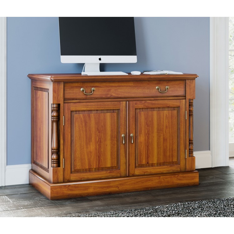La Reine Mahogany Furniture Light Brown Hidden Home Office Desk IMD06A