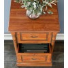 La Reine Mahogany Furniture Light Brown Two Drawer Filing Cabinet IMD07A