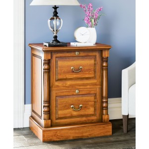 La Reine Mahogany Furniture Light Brown Two Drawer Filing Cabinet La Reine Mahogany Furniture Light Brown Two Drawer Filing Cabinet IMD07A