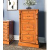 La Reine Mahogany Furniture Light Brown Three Drawer Filing Cabinet IMD07B