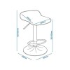 Alphason Furniture Ohio High Back PU Bar Stool in Grey ABS249-GRY