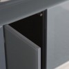 Alphason Furniture Element Modular Grey Glass Shelf TV Stand