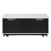 Alphason Furniture Element Modular White Glass Top TV Stand