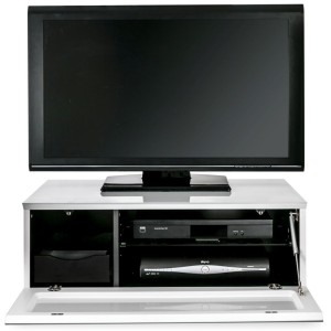 Alphason Furniture Element Modular White Glass Shelf TV Stand Alphason Furniture Element Modular White Glass Shelf TV Stand