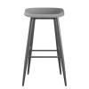 Novogratz Furniture Riley Charcoal Grey Indoor/Outdoor Bar Stools In Pair