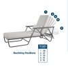 Novogratz Furniture Connie Outdoor Grey Multi Position Sun Chaise Lounger with Cover