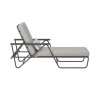 Novogratz Furniture Connie Outdoor Grey Multi Position Sun Chaise Lounger with Cover