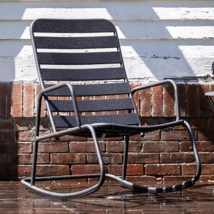 Novogratz Furniture Roberta Outdoor/Indoor Charcoal Grey Metal Rocking Chair Novogratz Furniture Roberta Outdoor/Indoor Charcoal Grey Metal Rocking Chair