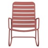 Novogratz Furniture Roberta Outdoor/Indoor Red Metal Rocking Chair