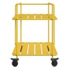 Novogratz Furniture Penelope Outdoor/Indoor Yellow Metal Serving Cart