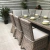 Signature Weave Garden Furniture Alexandra Grey Rattan Large Corner Dining Set