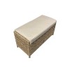 Signature Weave Garden Furniture Elizabeth Coffee Table with 2 Ottoman Seats