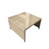 Signature Weave Garden Furniture Elizabeth Coffee Table with 2 Ottoman Seats