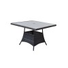 Signature Weave Garden Emily Grey 4 Seat Square Dining Table