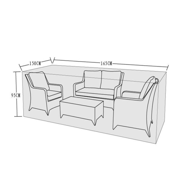 Signature Weave Garden Furniture 2 Seat Sofa Set Cover