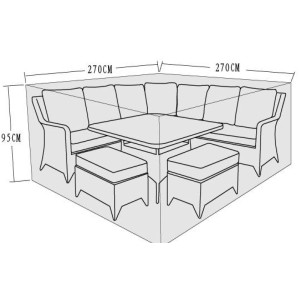 Signature Weave Garden Furniture Large Corner Sofa Group Cover Signature Weave Garden Furniture Large Corner Sofa Group Cover